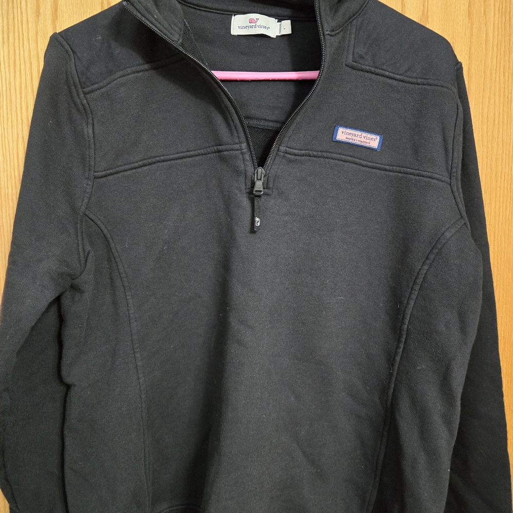 Vineyard Vines Black Quarter-Zip Pullover